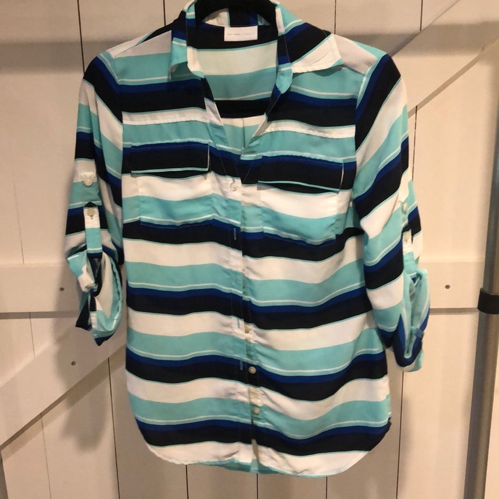 Striped Button-Down Shirt